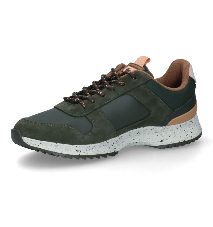 Lacoste Joggeur Baskets en Khaki en cuir (313488)