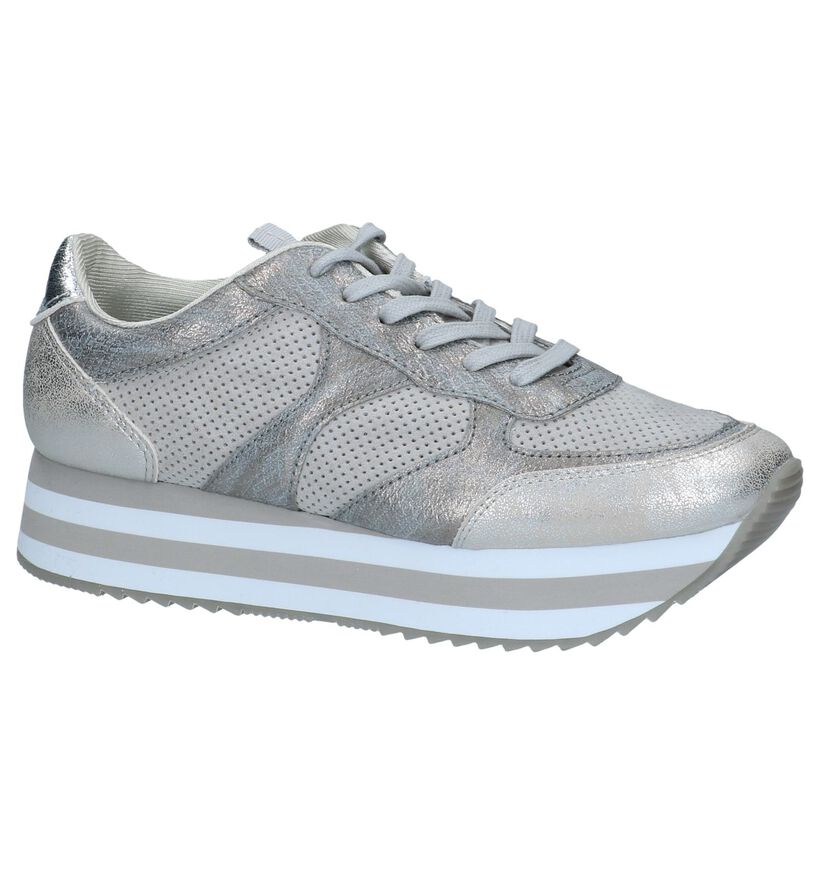 Youh! Baskets casual en Argent en simili cuir (239327)