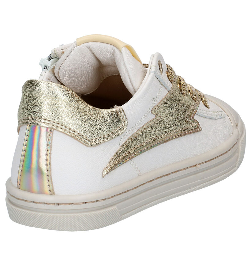 STONES and BONES Maral Ecru Veterschoenen in leer (287891)