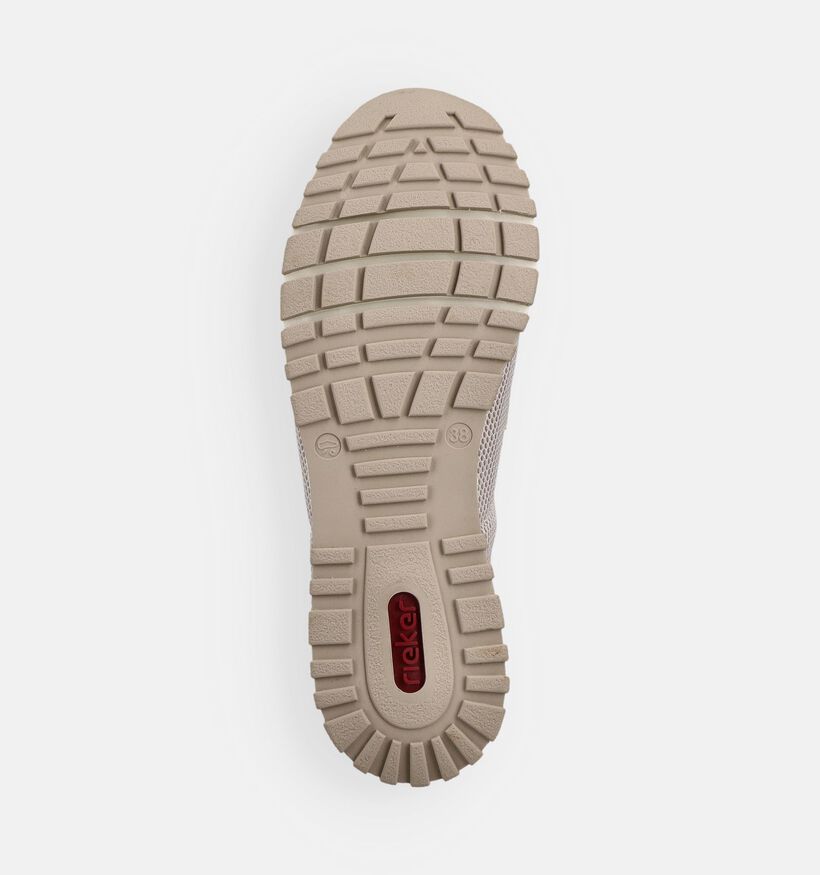 Rieker Beige Loafers voor dames (367721) - geschikt voor steunzolen