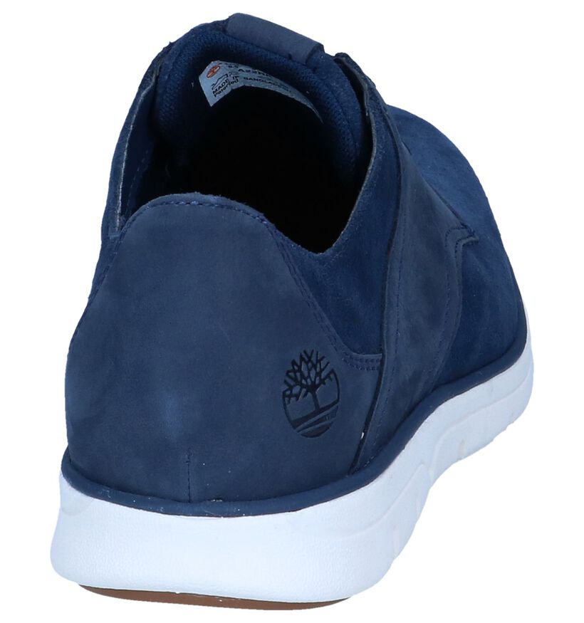 Timberland Bradstreet Chaussures à lacets en Bleu foncé en daim (240529)