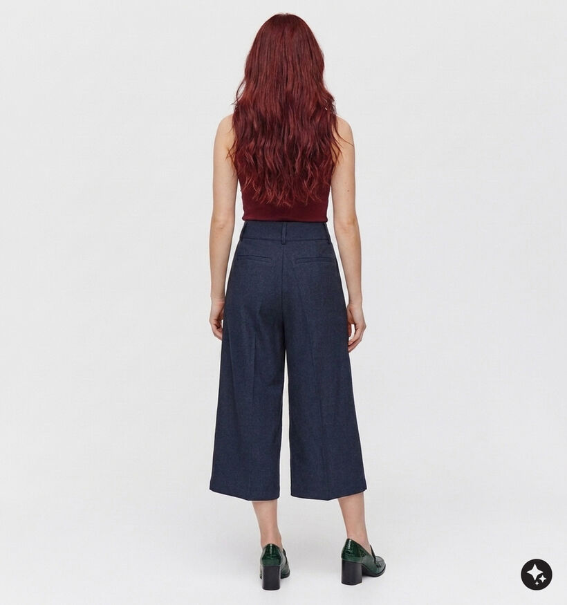 Vila Aggi Donkerblauwe Geklede Broek voor dames (382211)