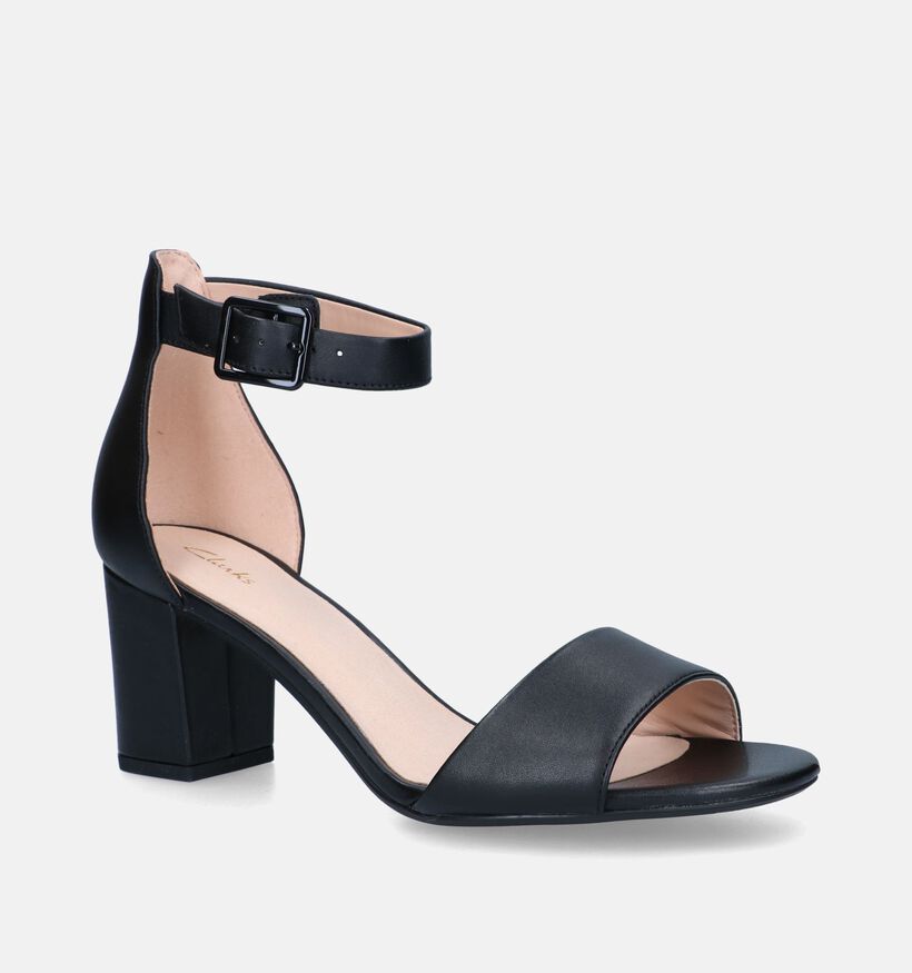 Clarks Deva Mae Sandales en Noir pour femmes (321783)