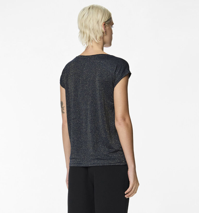 Pieces Billo Donkerblauwe T-shirt voor dames (378367)