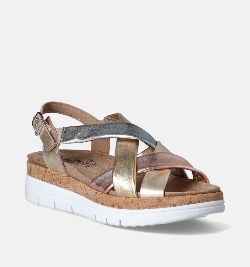 Solemade Sami Gouden Sandalen voor steunzolen voor dames (355731) - geschikt voor steunzolen