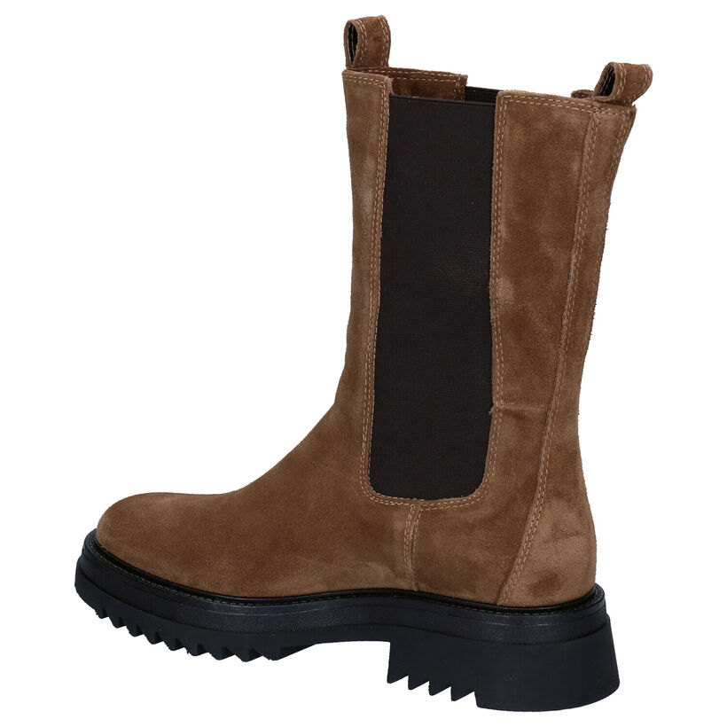 Via Limone Bottes courtes en Taupe pour femmes (290444)