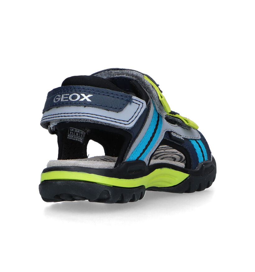 Geox Borealis Blauwe Sandalen in kunstleer (320624)