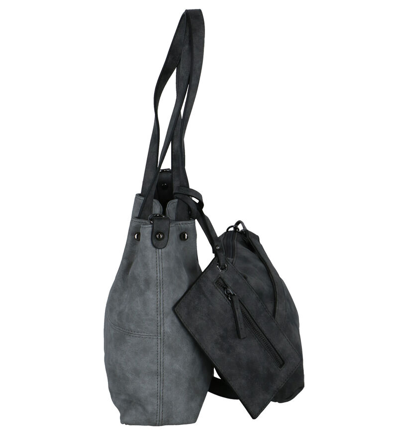 Emily & Noah Grijze Bag in bag Schoudertas in kunstleer (282172)