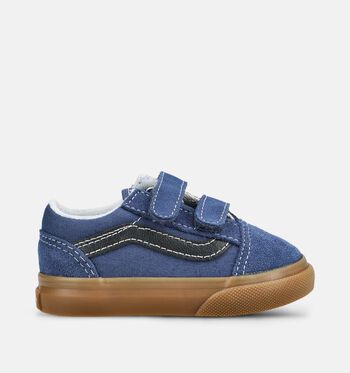 Vans Old Skool Low Baskets Black/Primary Check /White/gum true navy/Logo Alpine Green/2-TONE FROST GRAY