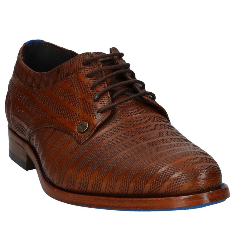 Rehab Chaussures habillées en Cognac en cuir (213050)