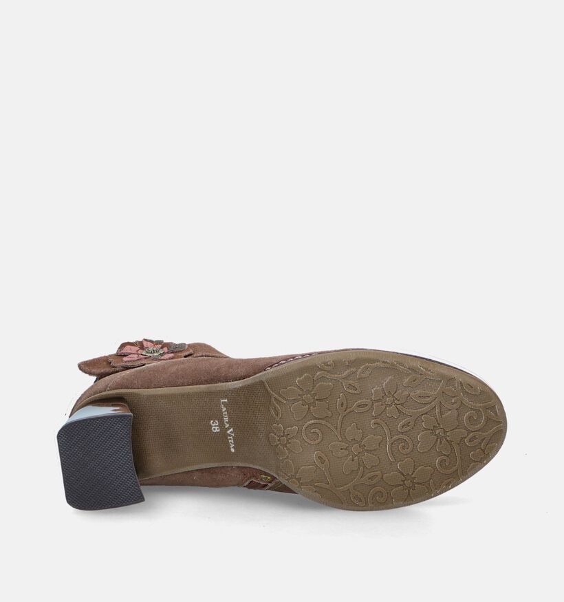 Laura Vita Idcano 04 Taupe Enkellaarzen voor dames (347999)