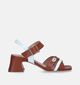 Nathan-Baume Cognac Sandalen met blokhak voor dames (340353)