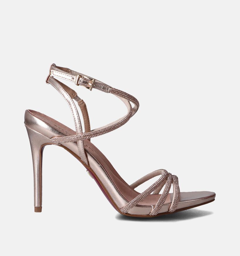 Tamaris Rose Gold High heels sandalen voor dames (354401)