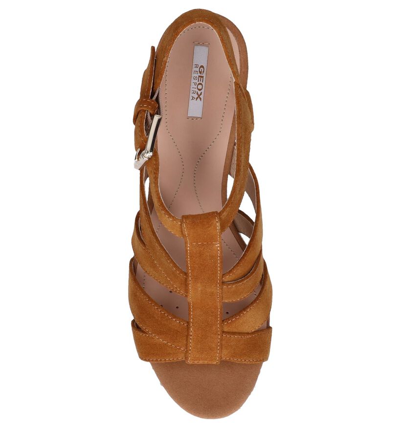 Cognac Sandalen Geox in daim (241675)