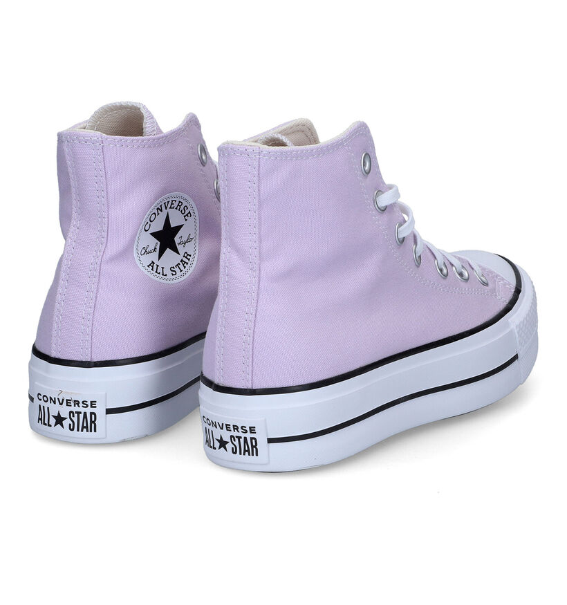 Converse Chuck Taylor AS Lift Baskets en Lila en textile (309922)