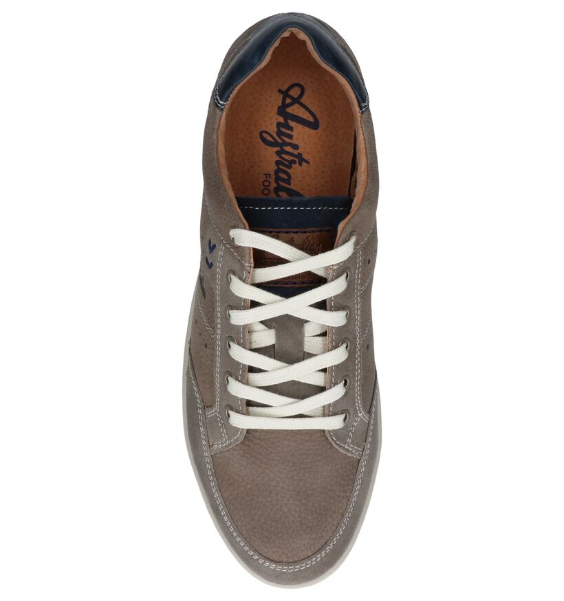 Taupe Casual Schoenen Australian Scott in leer (244509)