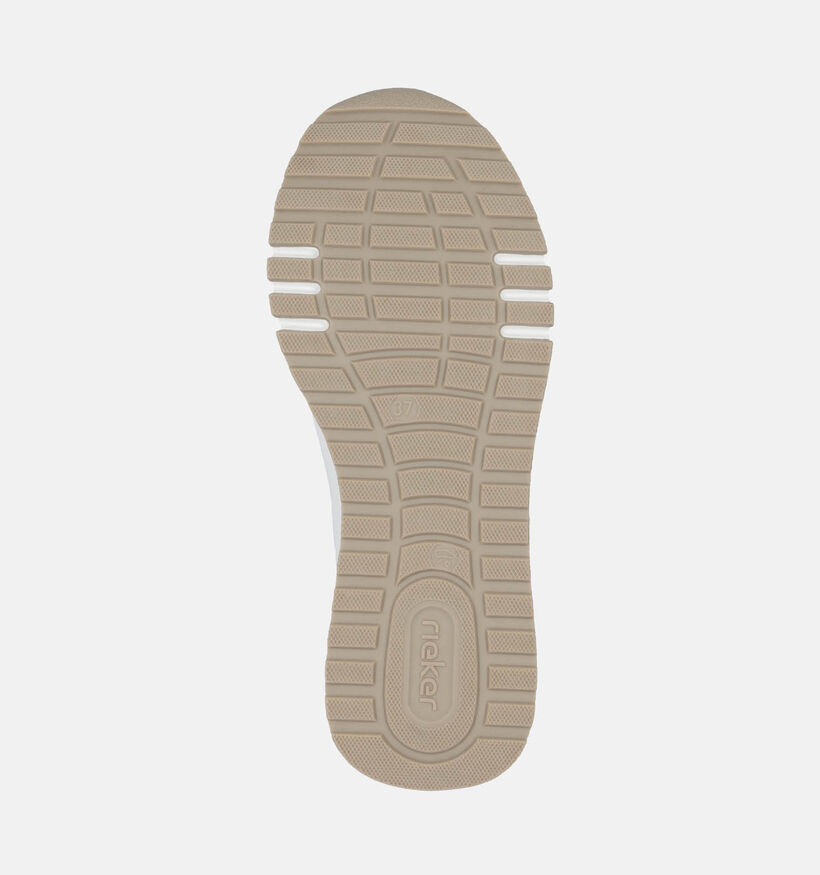 Rieker Baskets casual en Blanc pour femmes (351239) - pour semelles orthopédiques