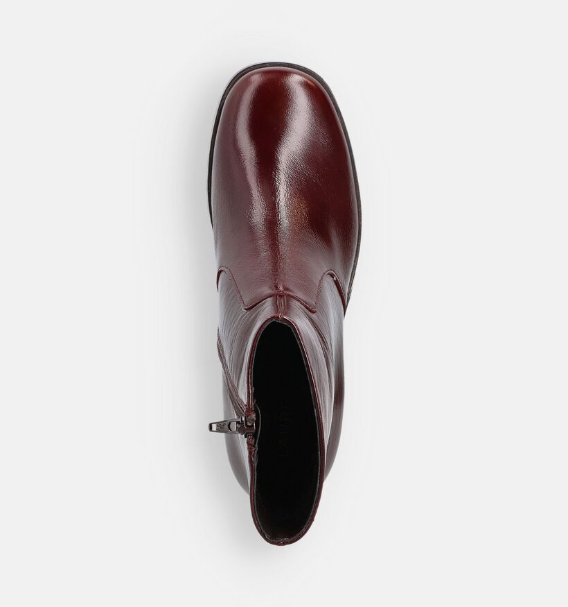 Laurent David Bottines à talons en Bordeaux pour femmes (365123)