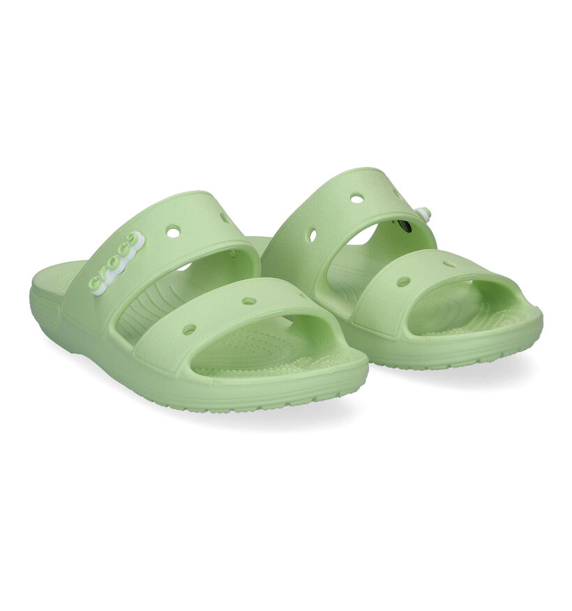 Crocs Classic Sandal Nu-pieds en Bleu pour femmes (306863)