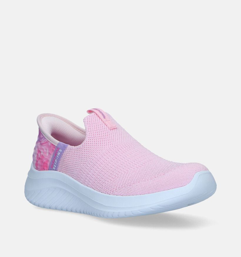 Skechers Slip-ins Ultra Flex 3.0 Baskets en Rose pour filles (335715)