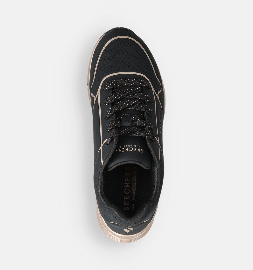 Skechers Uno Zwarte Sneakers voor meisjes (366287) - geschikt voor steunzolen