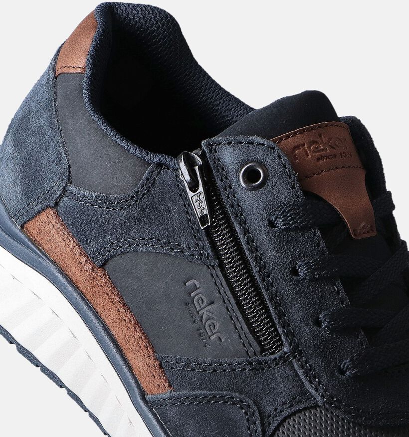 Rieker Blauwe Veterschoenen voor heren (354802) - geschikt voor steunzolen