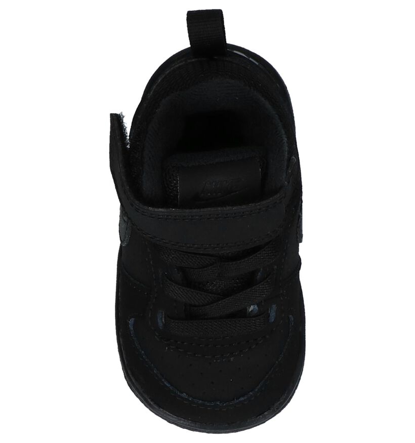 Zwarte Hoge Sneakers Nike Court Borough in kunstleer (234343)