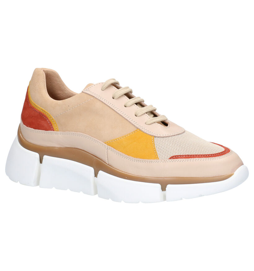 March23 Kate Beige Sneakers in leer (256744)