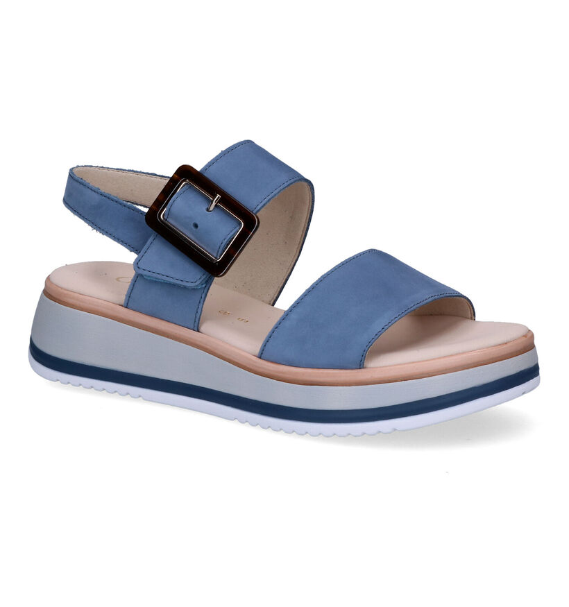 Gabor Comfort Sandales en Bleu en nubuck (306137)