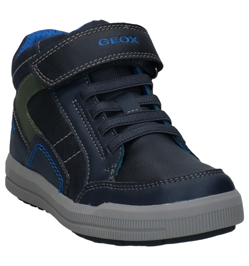 Geox Arzach Zwarte Sneakers in kunstleer (295084)