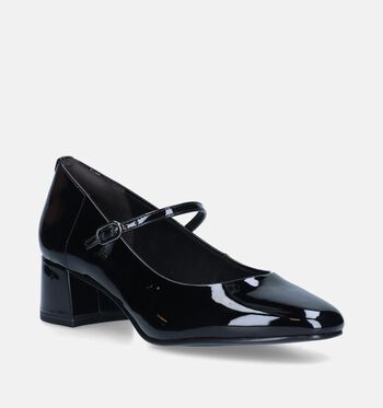Tamaris Pumps Zwart/Taupe/Bordeaux