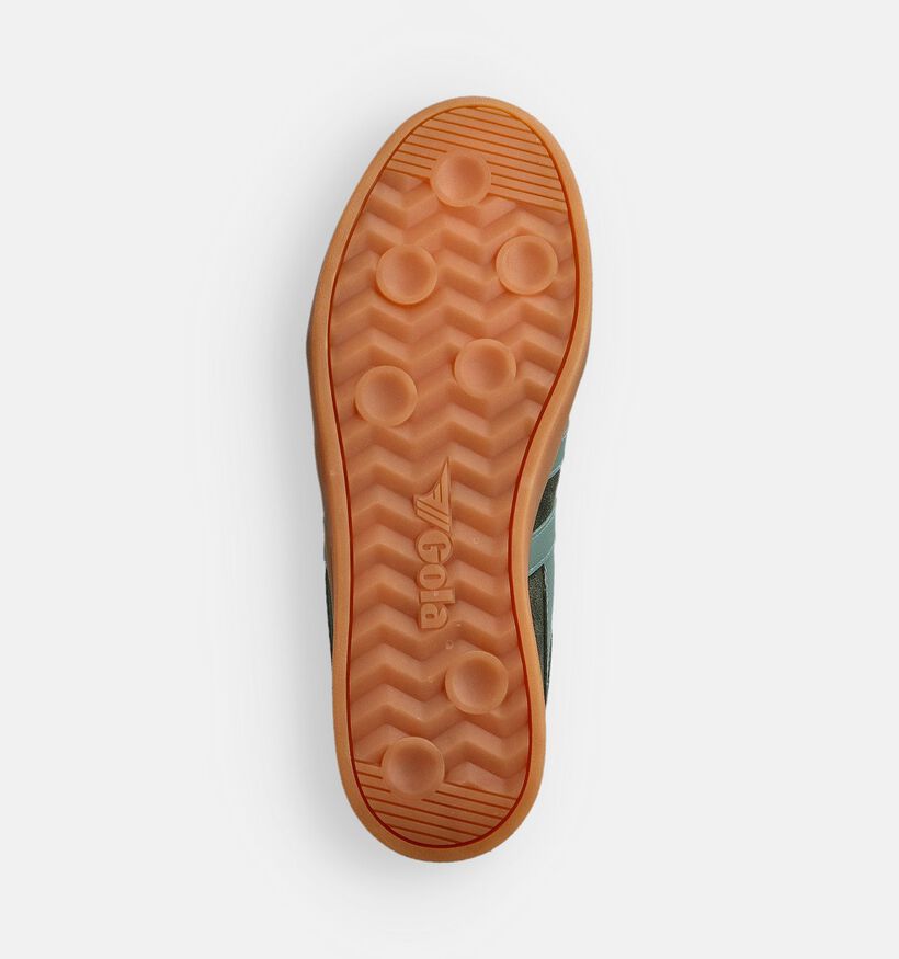 Gola Cyclone Baskets basses en Vert pour hommes (360744) - pour semelles orthopédiques