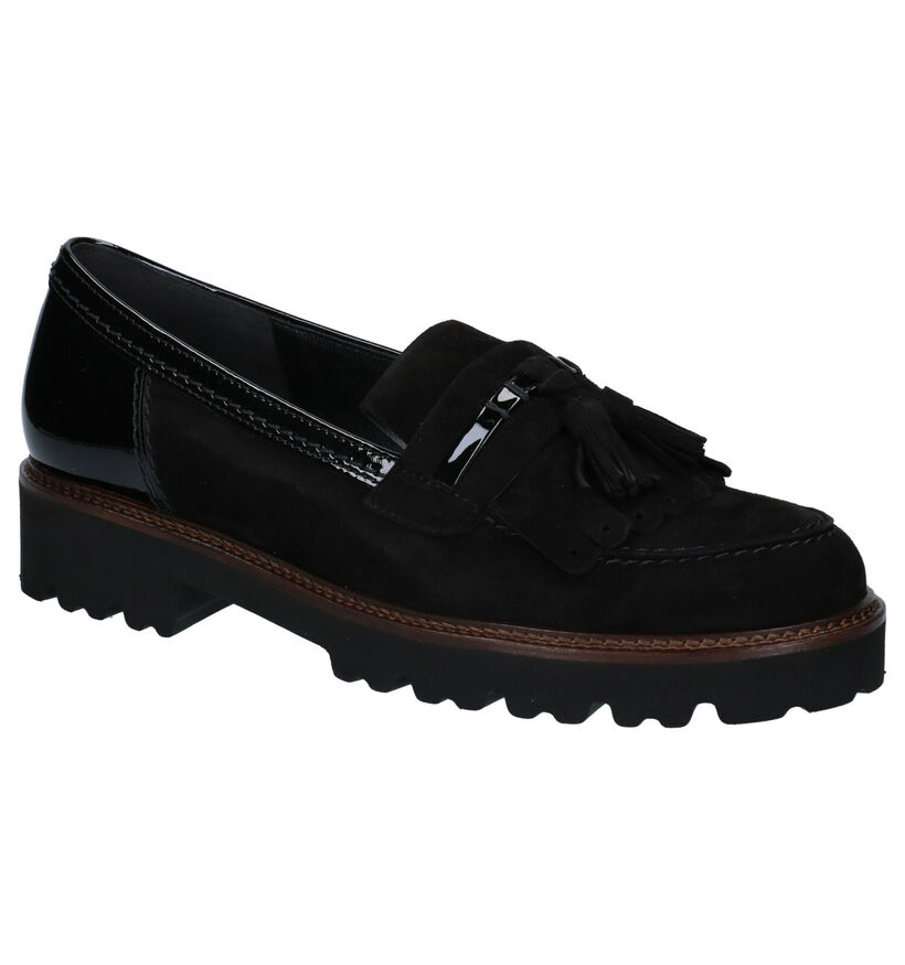 Gabor Best Fitting Loafers en Noir en cuir (282292)