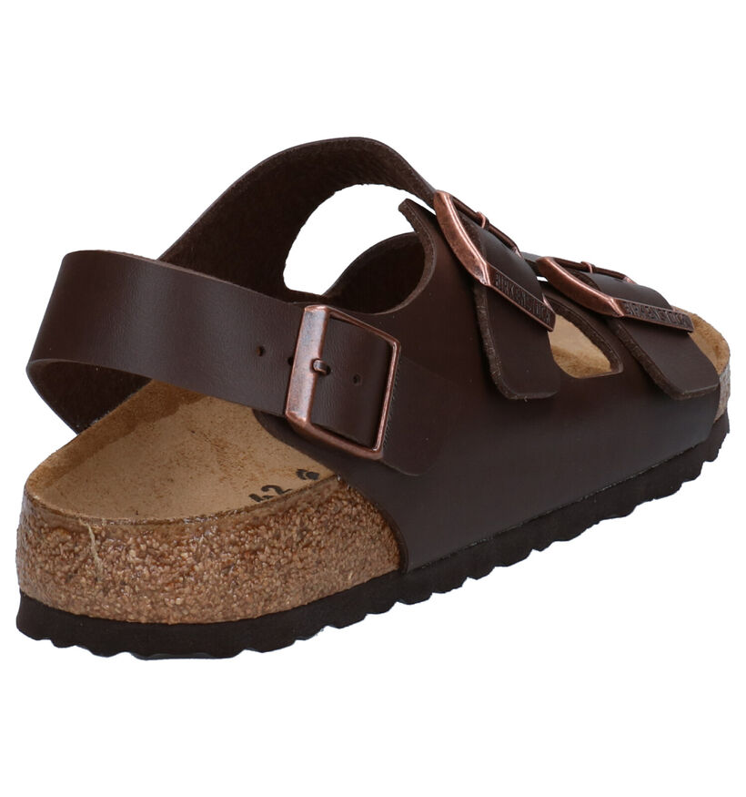 Birkenstock Milano Sandales en Noir en simili cuir (305410)