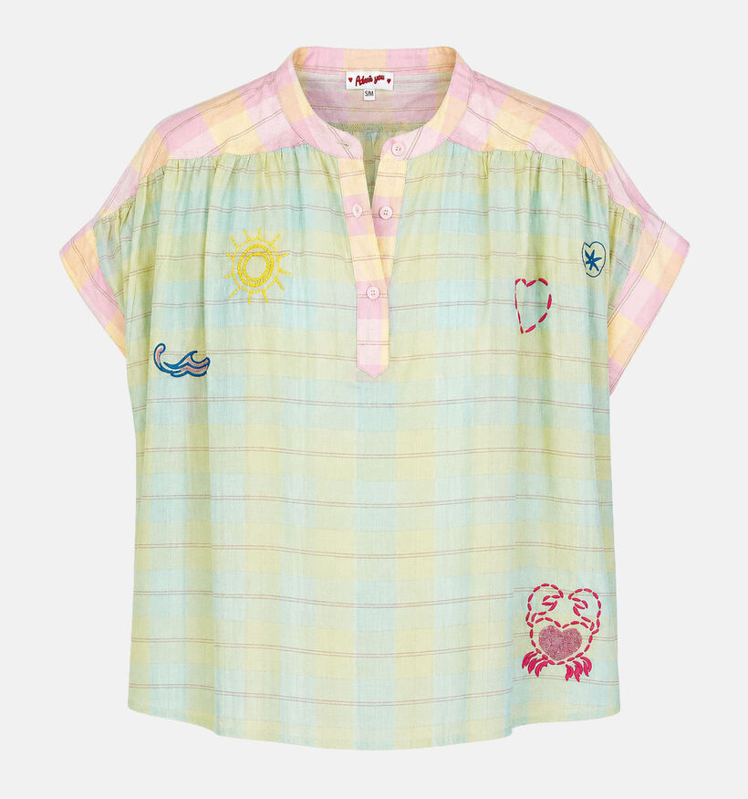 Ador&eacute; Avelon Groene/Roze Blouse voor dames (379152)