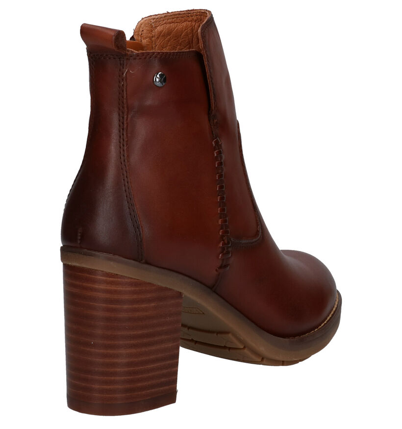 Pikolinos Bottines à talons en Cognac en cuir (283619)