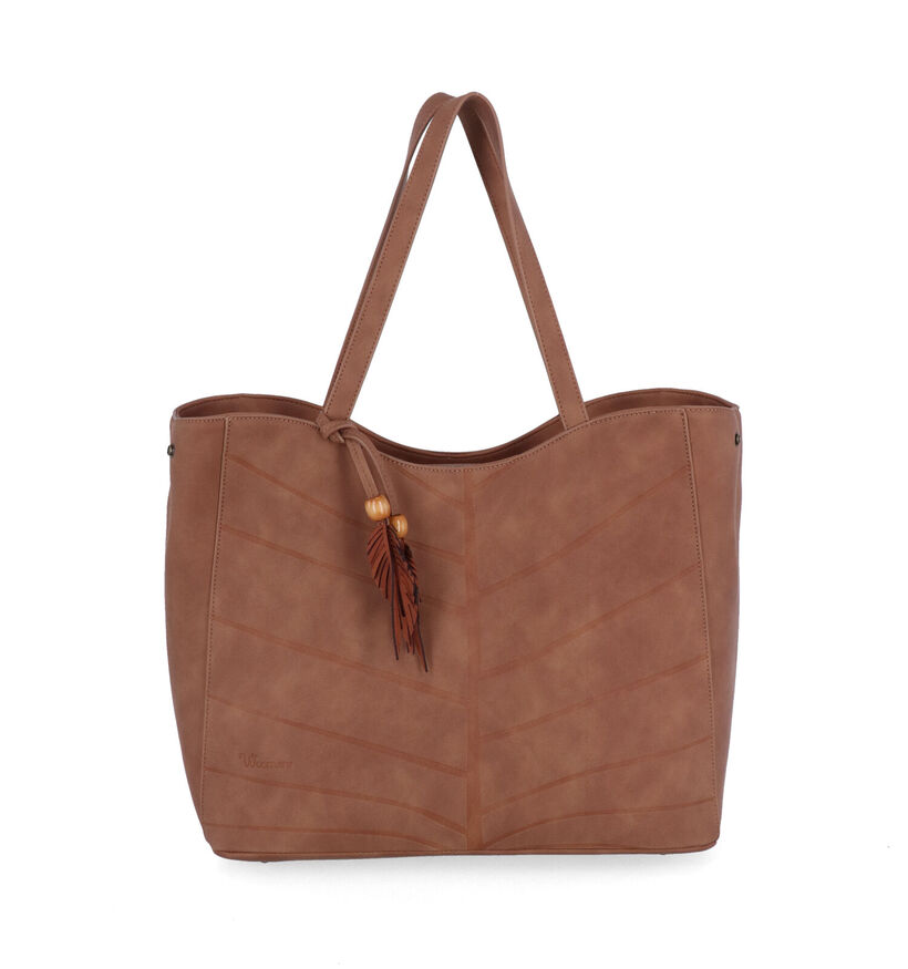 Woomen Nervure Zwarte Shopper in kunstleer (299055)