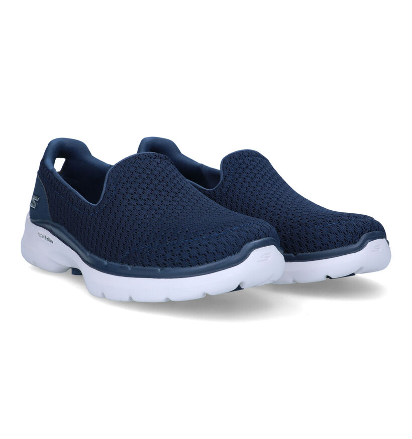 Skechers Go Walk 6 Mocassins en Bleu pour femmes (305301)