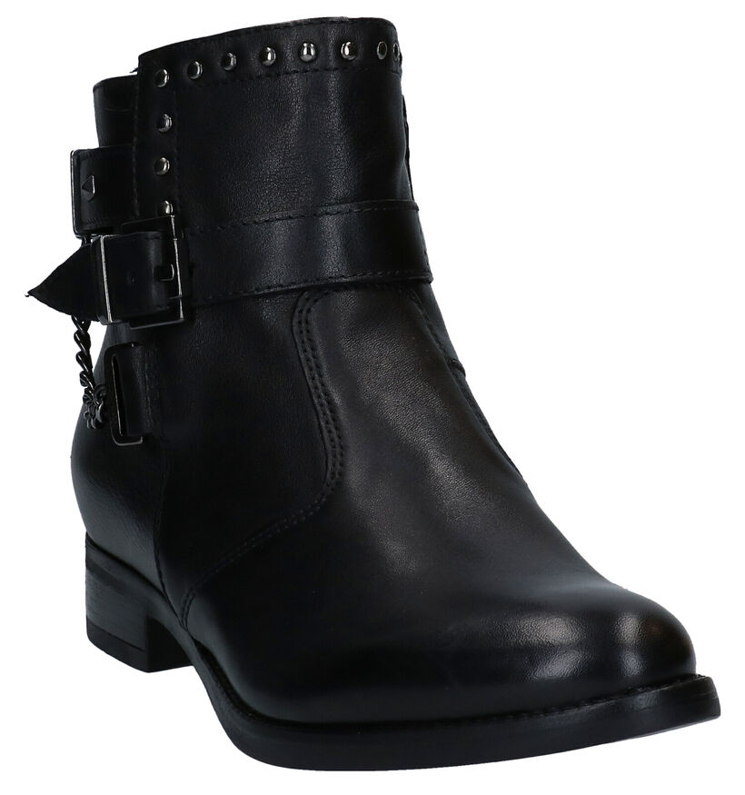 NeroGiardini Bottines plates en Noir en cuir (278990)