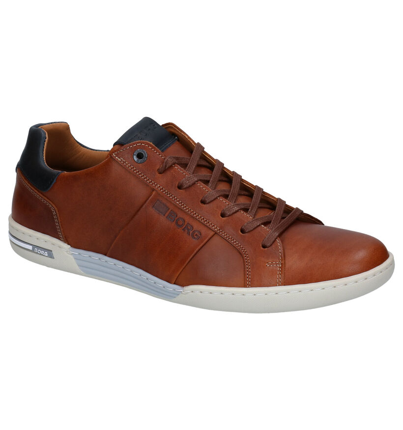 Björn Borg Cay Lea Cognac Veterschoenen in leer (278773)