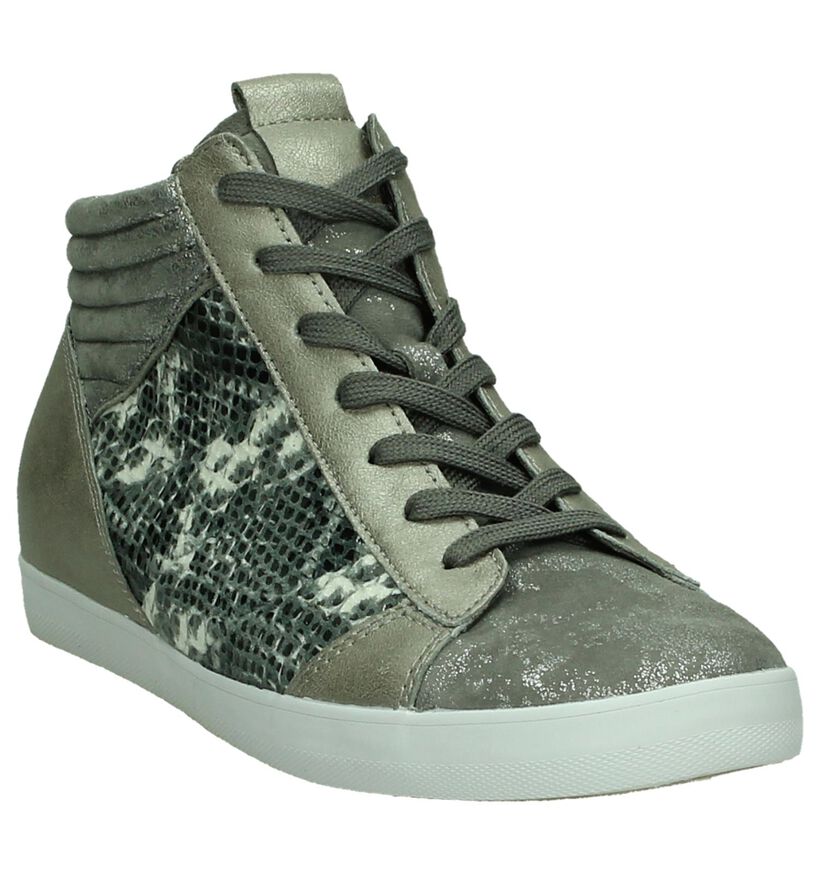 Gabor OptiFit Baskets hautes en Gris en cuir (177898)