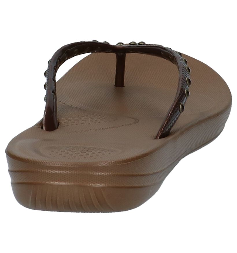 FitFlop Iqushion Ergonomic Bronzen Teenslippers, , pdp