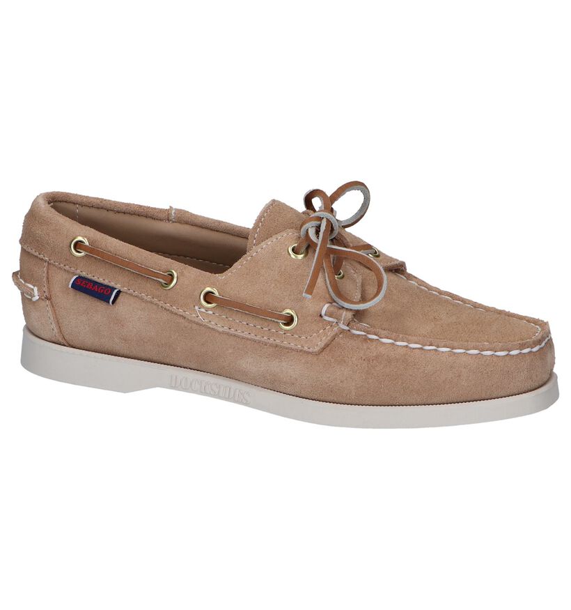 Sebago Chaussures bateau en Beige en daim (243637)