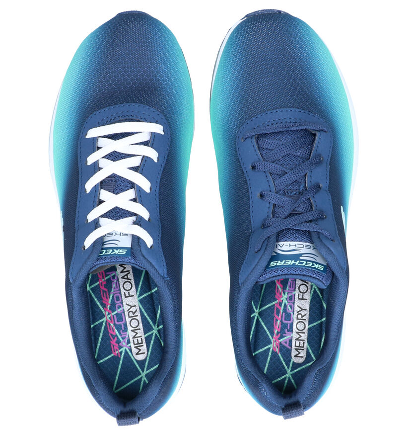 Skechers Blauwe Sneakers in stof (272775)