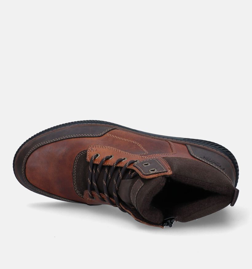 Rieker Cognac Hoge schoenen voor heren (331755) - geschikt voor steunzolen
