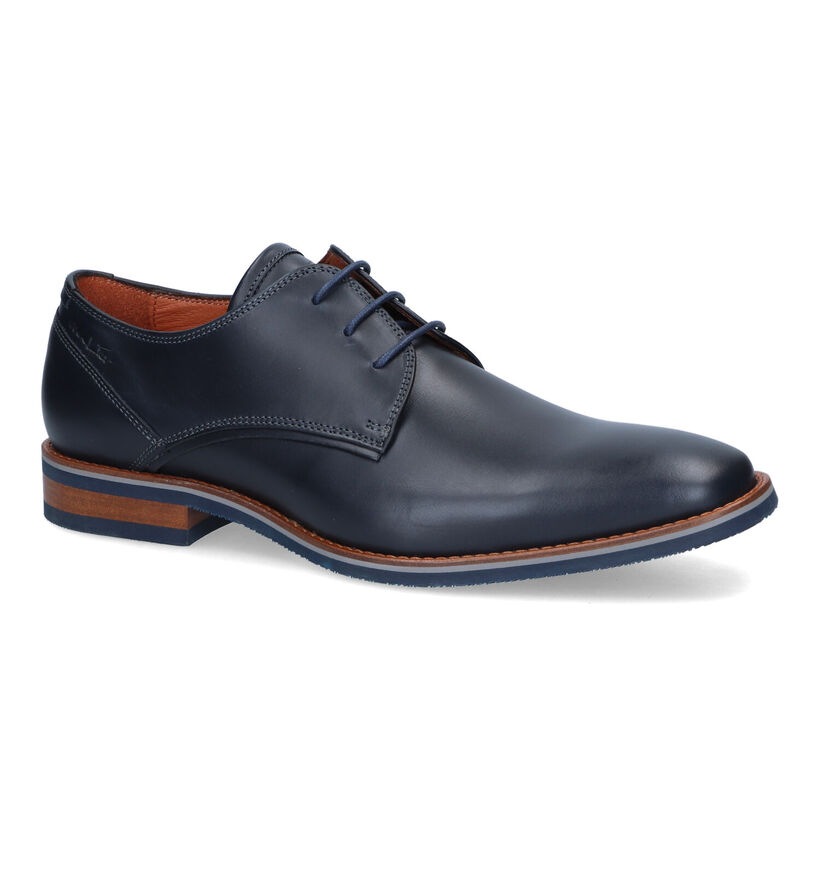 Van Lier Chaussures classiques en Bleu foncé pour hommes (316598) - pour semelles orthopédiques