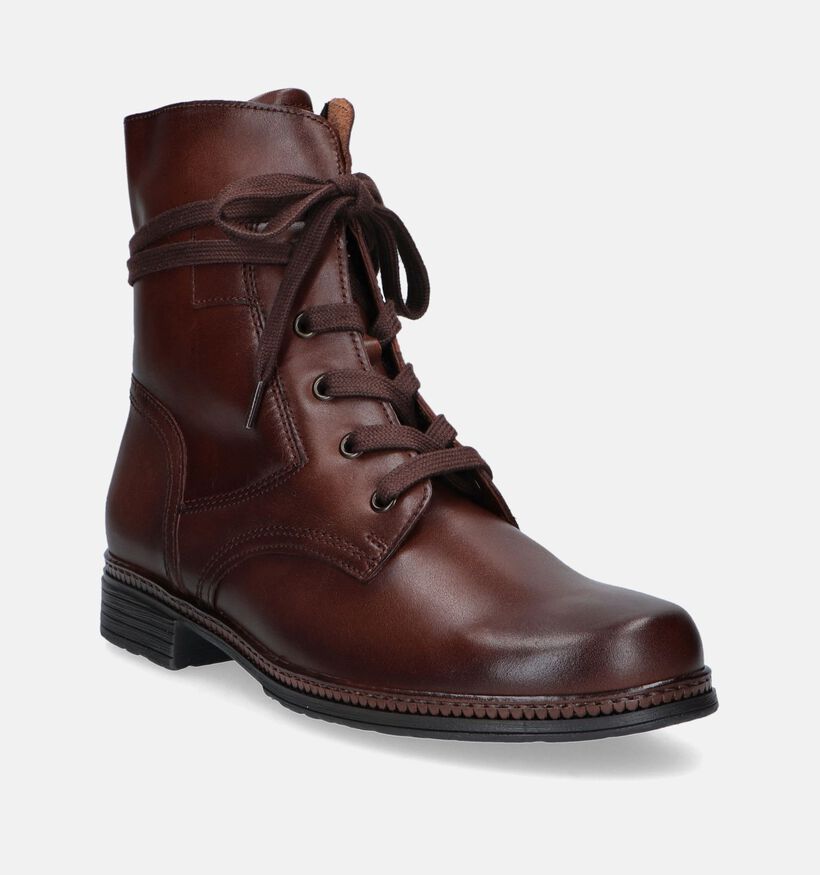 Gabor Best Fitting Bottines en Cognac pour femmes (347099) - pour semelles orthopédiques