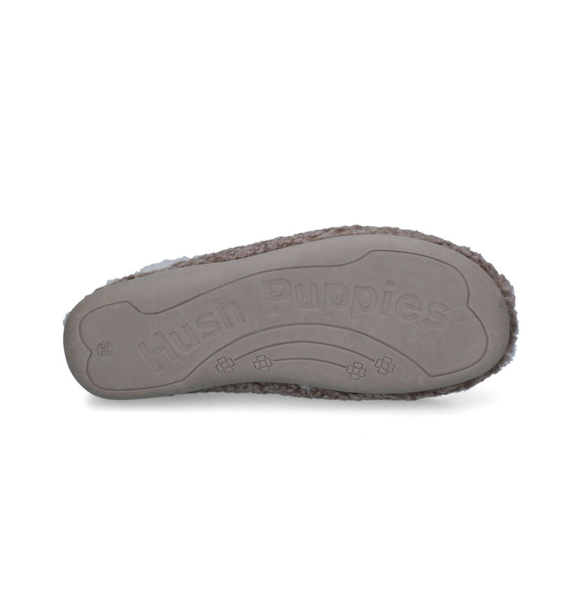 Hush Puppies Orge Pantoufles en Taupe en textile (329607)