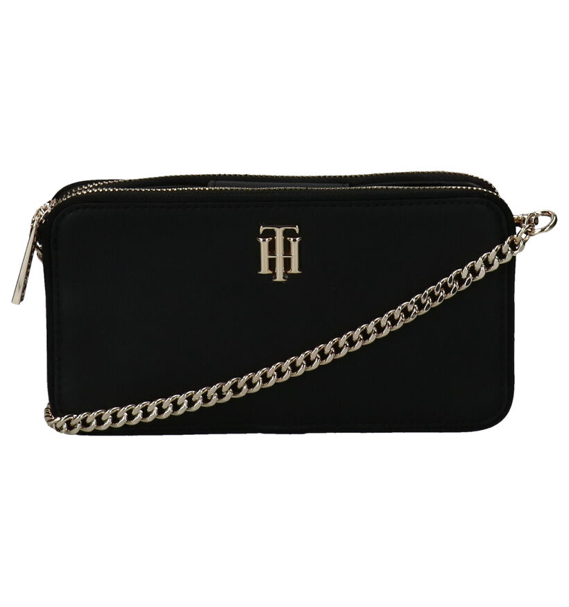 Tommy Hilfiger Zwarte Crossbody Tas in leer (276512)