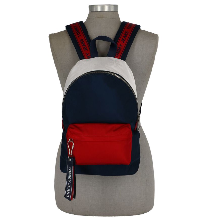 Donkerblauwe Rugzak Tommy Hilfiger in stof (236896)